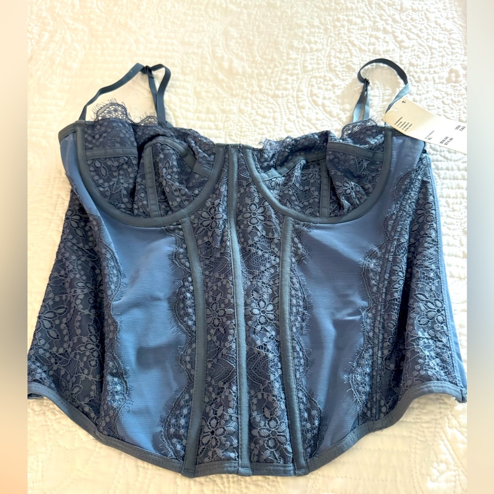 Lace Blue Corset